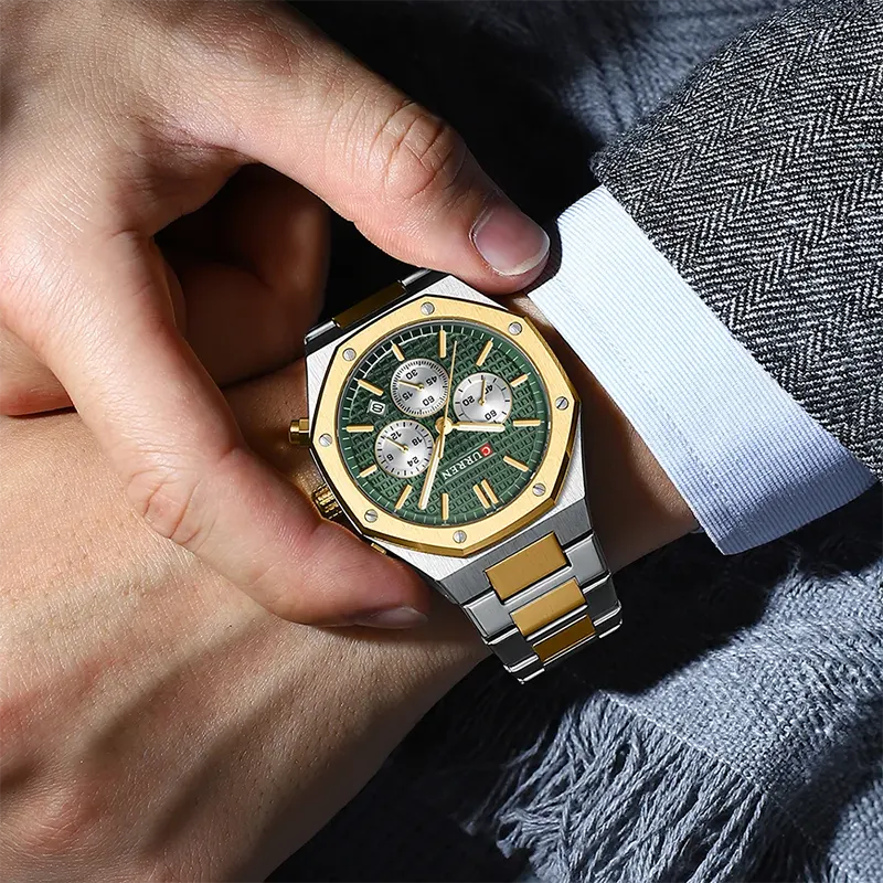Curren Fashion Chronograph Green Dial Men’s Watch | 8440